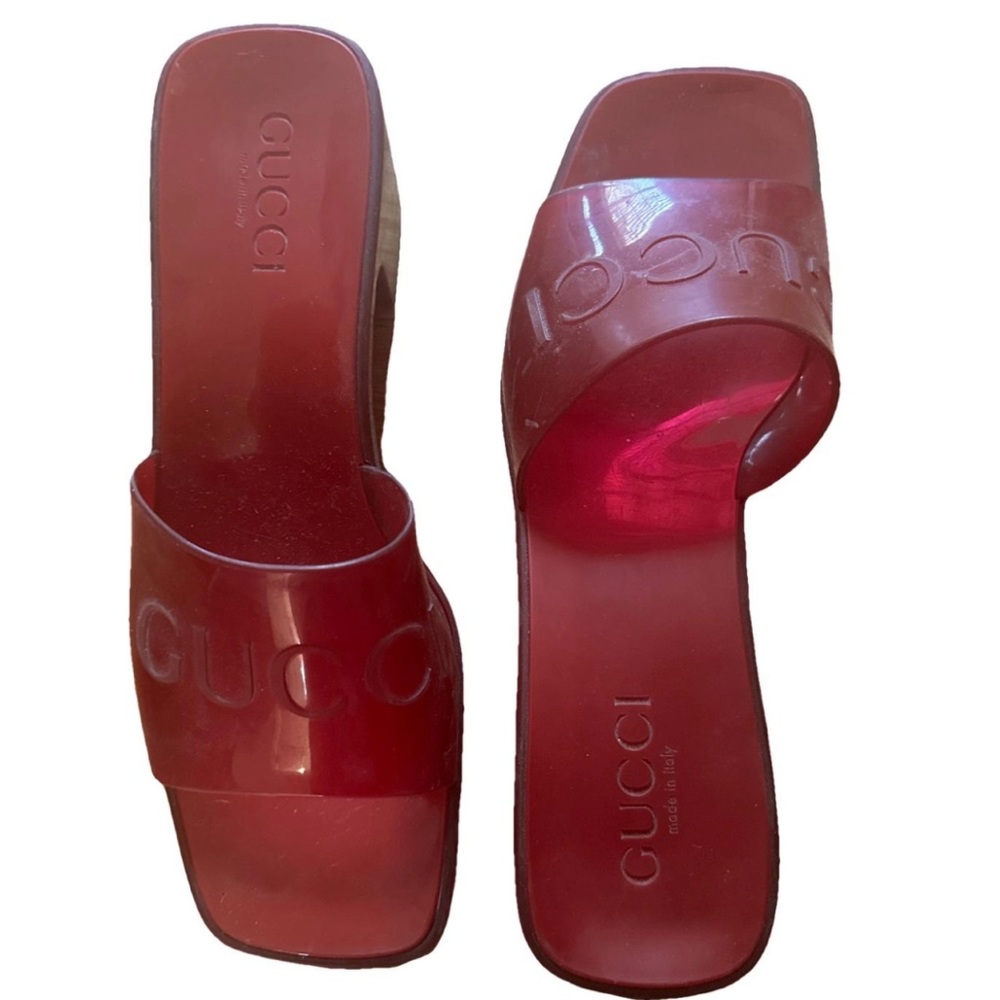 Red Gucci Sandals
